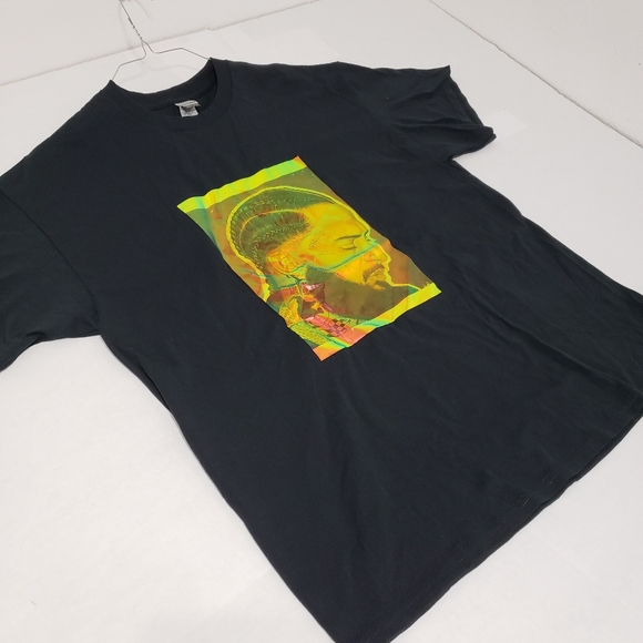 Nipsey Hustle short sleeve crewneck T-Shirt Men's sz xl Black - Picture 1 of 9